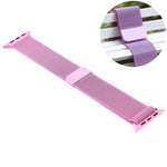 Pour Apple Watch Ultra 49 mm et Watch Ultra 2 49 mm / Series 10 46 mm / 9 et 8 et 7 45 mm / SE 3 et SE 2 et 6 et SE et 5 et 4 44 mm / 3 et 2 et 1 42 mm Bracelet de montre magnétique en nylon à changement de couleur, 44 mm