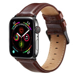 Bracelet de montre en cuir à boucle noire pour Apple Watch Ultra 49mm et Watch Ultra 2 49mm / Series 10 46mm / 9&8&7 45mm / SE 3&SE 2&6&SE&5&4 44mm / 3&2&1 42mm, Pour Apple Watch Ultra 49mm / Series 8&7 45mm / SE 2&6&SE&5&4 44mm / 3&2&1 42mm