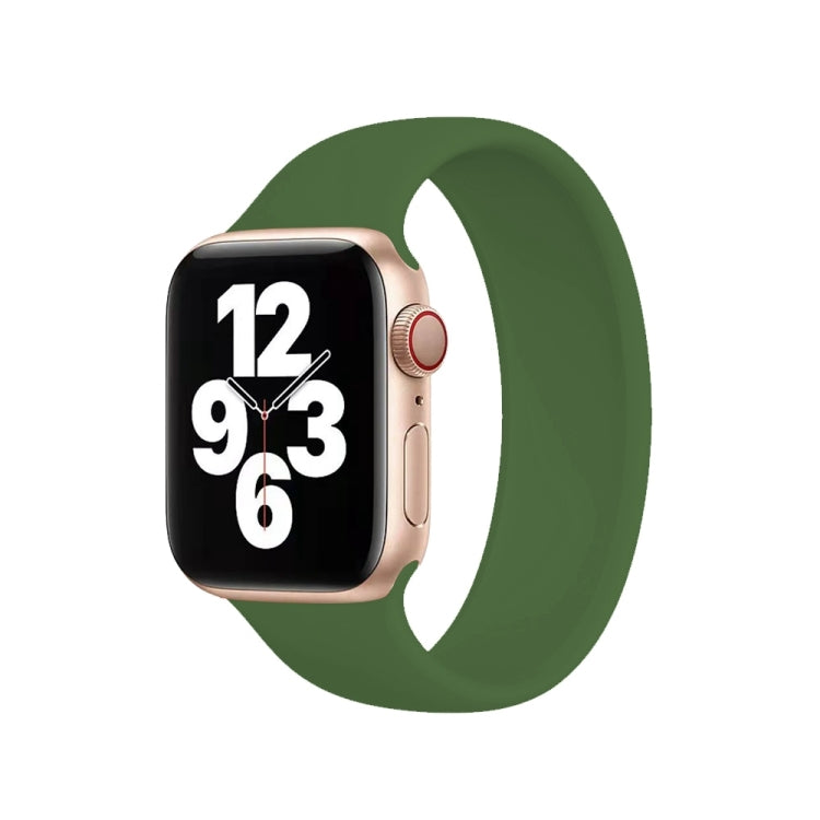 Bracelet de montre en silicone élastique de couleur unie, taille L (156 mm), compatible avec Apple Watch Series 10 42 mm / 9, 8 et 7 41 mm / SE 3, SE 2, 6, SE 5 et 4 40 mm / 3, 2 et 1 38 mm.