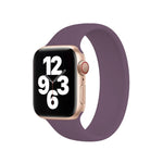 Bracelet de montre en silicone élastique de couleur unie pour Apple Watch Ultra 49 mm et Watch Ultra 2 49 mm / Series 10 46 mm / 9, 8 et 7 45 mm / SE 3, SE 2, 6, SE, 5 et 4 44 mm / 3, 2 et 1 42 mm, taille S (130 mm).