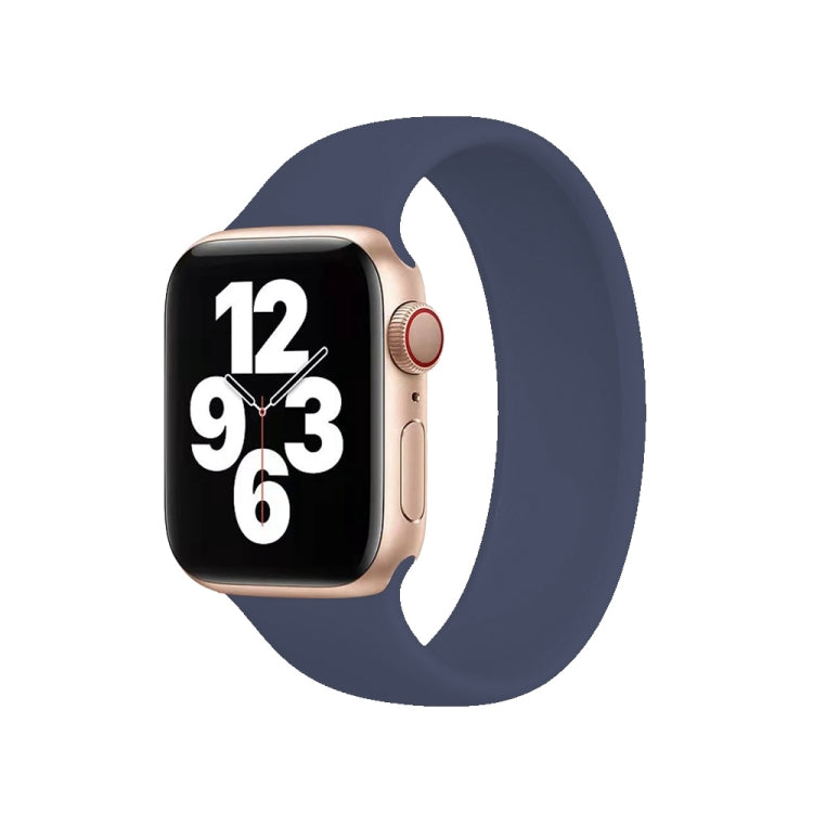 Bracelet de montre en silicone élastique de couleur unie pour Apple Watch Ultra 49 mm et Watch Ultra 2 49 mm / Series 10 46 mm / 9, 8 et 7 45 mm / SE 3, SE 2, 6, SE, 5 et 4 44 mm / 3, 2 et 1 42 mm, taille S (130 mm).