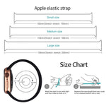 Bracelet de montre en silicone élastique de couleur unie pour Apple Watch Ultra 49 mm et Watch Ultra 2 49 mm / Series 10 46 mm / 9, 8 et 7 45 mm / SE 3, SE 2, 6, SE, 5 et 4 44 mm / 3, 2 et 1 42 mm, taille S (130 mm).