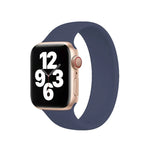 Bracelet de montre en silicone élastique de couleur unie pour Apple Watch Ultra 49 mm et Watch Ultra 2 49 mm / Series 10 46 mm / 9, 8 et 7 45 mm / SE 3, SE 2, 6, SE, 5 et 4 44 mm / 3, 2 et 1 42 mm, taille M (143 mm).