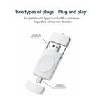 Chargeur sans fil magnétique U8S USB/Type-C, charge rapide pour Samsung Watch 3/4, 4 Classic, Active 1/2