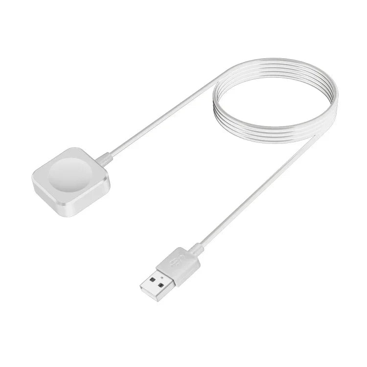 Câble de charge rapide magnétique USB carré de 1 m pour Apple Watch Series Ultra/8/7/6/SE/SE2/5/4/3/2