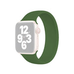 Bracelet de montre en silicone élastique de couleur unie, taille L (156 mm), pour Apple Watch Ultra 49 mm et Ultra 2 49 mm / Series 10 46 mm / 9, 8 et 7 45 mm / SE 3, SE 2, 6, SE, 5 et 4 44 mm / 3, 2 et 1 42 mm.