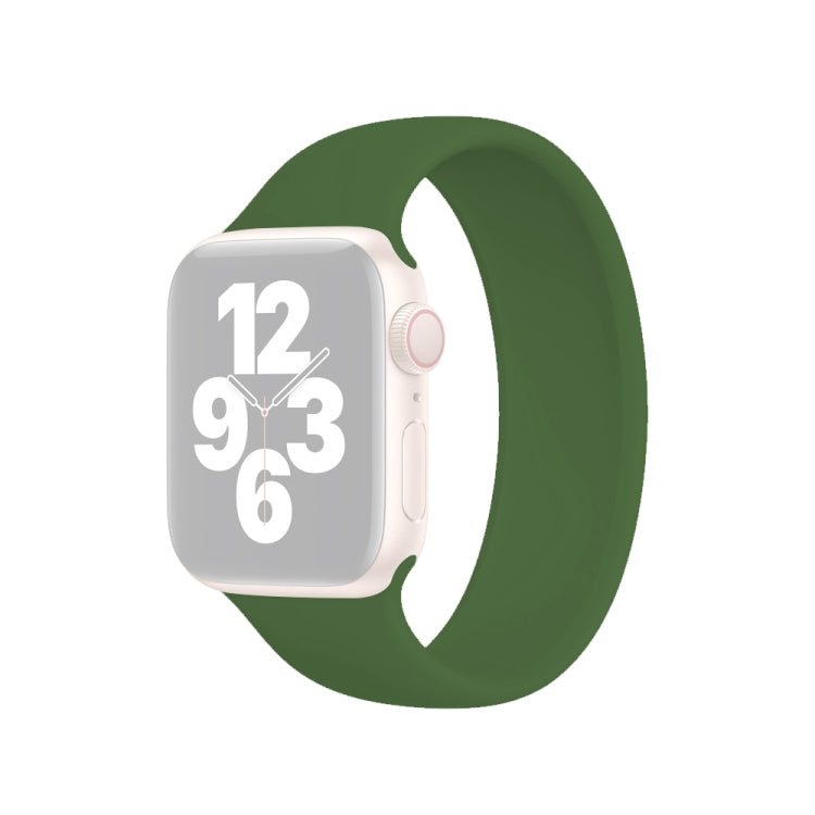 Bracelet de montre en silicone élastique de couleur unie, taille L (156 mm), pour Apple Watch Ultra 49 mm et Ultra 2 49 mm / Series 10 46 mm / 9, 8 et 7 45 mm / SE 3, SE 2, 6, SE, 5 et 4 44 mm / 3, 2 et 1 42 mm.