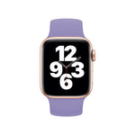 Bracelet de montre en silicone élastique de couleur unie, taille L (156 mm), pour Apple Watch Ultra 49 mm et Ultra 2 49 mm / Series 10 46 mm / 9, 8 et 7 45 mm / SE 3, SE 2, 6, SE, 5 et 4 44 mm / 3, 2 et 1 42 mm.