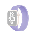 Bracelet de montre en silicone élastique de couleur unie, taille L (156 mm), pour Apple Watch Ultra 49 mm et Ultra 2 49 mm / Series 10 46 mm / 9, 8 et 7 45 mm / SE 3, SE 2, 6, SE, 5 et 4 44 mm / 3, 2 et 1 42 mm.