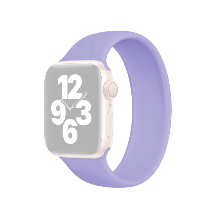 Bracelet de montre en silicone élastique de couleur unie, taille L (156 mm), pour Apple Watch Ultra 49 mm et Ultra 2 49 mm / Series 10 46 mm / 9, 8 et 7 45 mm / SE 3, SE 2, 6, SE, 5 et 4 44 mm / 3, 2 et 1 42 mm.