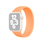 Bracelet de montre en silicone élastique de couleur unie, taille L (156 mm), pour Apple Watch Ultra 49 mm et Ultra 2 49 mm / Series 10 46 mm / 9, 8 et 7 45 mm / SE 3, SE 2, 6, SE, 5 et 4 44 mm / 3, 2 et 1 42 mm.