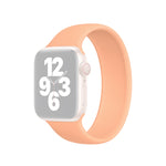 Bracelet de montre en silicone élastique de couleur unie, taille L (156 mm), pour Apple Watch Ultra 49 mm et Ultra 2 49 mm / Series 10 46 mm / 9, 8 et 7 45 mm / SE 3, SE 2, 6, SE, 5 et 4 44 mm / 3, 2 et 1 42 mm.