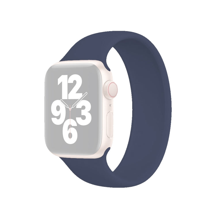Bracelet de montre en silicone élastique de couleur unie, taille L (156 mm), pour Apple Watch Ultra 49 mm et Ultra 2 49 mm / Series 10 46 mm / 9, 8 et 7 45 mm / SE 3, SE 2, 6, SE, 5 et 4 44 mm / 3, 2 et 1 42 mm.