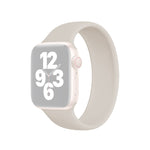 Bracelet de montre en silicone élastique de couleur unie, taille L (156 mm), pour Apple Watch Ultra 49 mm et Ultra 2 49 mm / Series 10 46 mm / 9, 8 et 7 45 mm / SE 3, SE 2, 6, SE, 5 et 4 44 mm / 3, 2 et 1 42 mm.