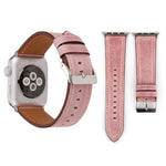 Pour Apple Watch Series 10 42mm / 9&8&7 41mm / SE 3&SE 2&6&SE&5&4 40mm / 3&2&1 38mm Bracelet de montre en cuir véritable style frais, 38mm