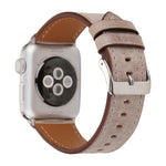 Pour Apple Watch Series 10 42mm / 9&8&7 41mm / SE 3&SE 2&6&SE&5&4 40mm / 3&2&1 38mm Bracelet de montre en cuir véritable style frais, 38mm