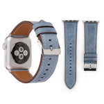 Pour Apple Watch Ultra 49 mm et Watch Ultra 2 49 mm / Series 10 46 mm / 9 et 8 et 7 45 mm / SE 3 et SE 2 et 6 et SE et 5 et 4 44 mm / 3 et 2 et 1 42 mm Bracelet de montre en cuir véritable de style frais, 42 mm