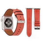 Pour Apple Watch Ultra 49 mm et Watch Ultra 2 49 mm / Series 10 46 mm / 9 et 8 et 7 45 mm / SE 3 et SE 2 et 6 et SE et 5 et 4 44 mm / 3 et 2 et 1 42 mm Bracelet de montre en cuir véritable de style frais, 42 mm