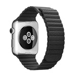 Bracelet en cuir PU avec fermoir magnétique pour Apple Watch 38 mm