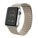 Bracelet en cuir PU avec fermoir magnétique pour Apple Watch 38 mm
