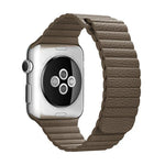 Bracelet en cuir PU avec fermoir magnétique pour Apple Watch 42 mm