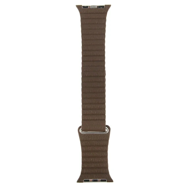 Bracelet en cuir PU avec fermoir magnétique pour Apple Watch 42 mm