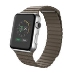 Bracelet en cuir PU avec fermoir magnétique pour Apple Watch 42 mm