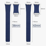 Bracelet en cuir PU avec fermoir magnétique pour Apple Watch 42 mm