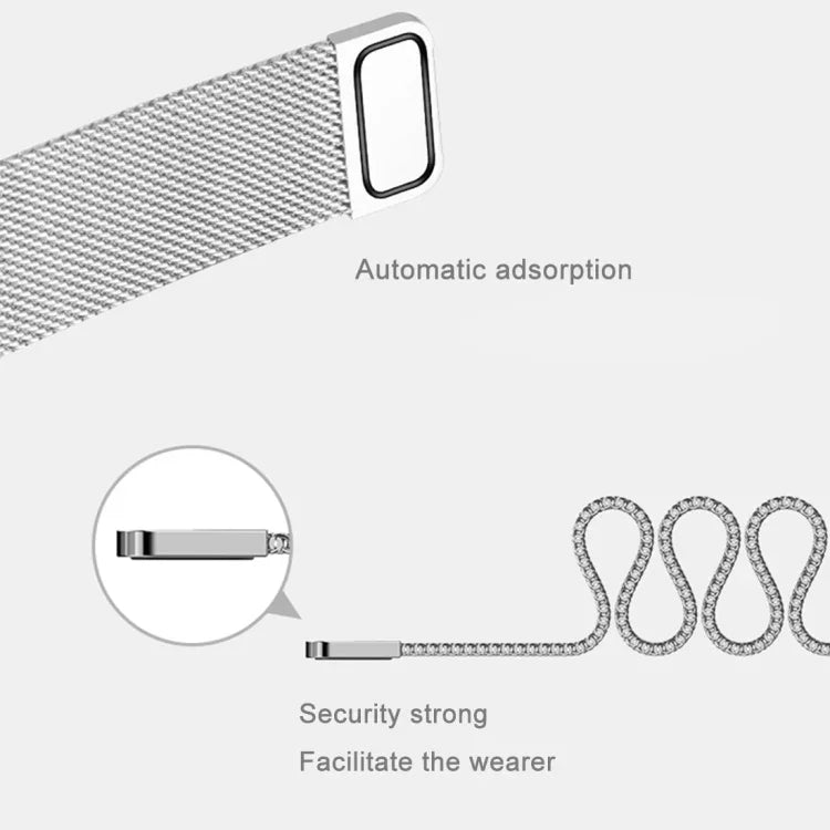 Bracelet de montre en acier inoxydable avec fermoir magnétique Watch Loop pour Samsung Gear S2 Classic / S2