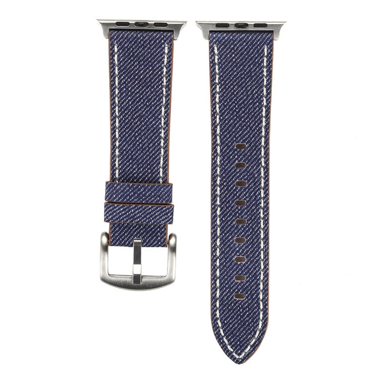 Pour Apple Watch Series 10 42mm / 9&8&7 41mm / SE 3&SE 2&6&SE&5&4 40mm / 3&2&1 38mm Bracelet de montre en cuir véritable à motif Cowboy, 38mm