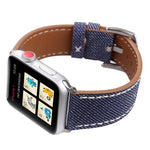Pour Apple Watch Series 10 42mm / 9&8&7 41mm / SE 3&SE 2&6&SE&5&4 40mm / 3&2&1 38mm Bracelet de montre en cuir véritable à motif Cowboy, 38mm