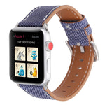 Pour Apple Watch Series 10 42mm / 9&8&7 41mm / SE 3&SE 2&6&SE&5&4 40mm / 3&2&1 38mm Bracelet de montre en cuir véritable à motif Cowboy, 38mm