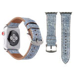 Pour Apple Watch Series 10 42mm / 9&8&7 41mm / SE 3&SE 2&6&SE&5&4 40mm / 3&2&1 38mm Bracelet de montre en cuir véritable à motif Cowboy, 38mm
