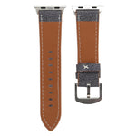 Pour Apple Watch Ultra 49mm&Watch Ultra 2 49mm / Series 10 46mm / 9&8&7 45mm / SE 3&SE 2&6&SE&5&4 44mm / 3&2&1 42mm Bracelet de montre en cuir véritable motif cowboy, 42mm