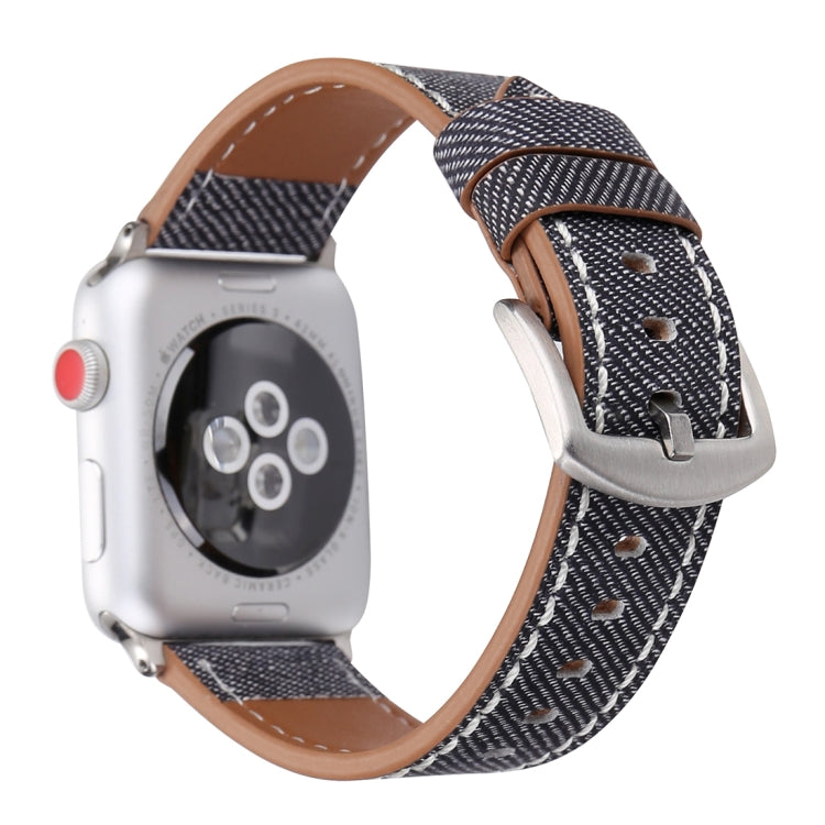 Pour Apple Watch Ultra 49mm&Watch Ultra 2 49mm / Series 10 46mm / 9&8&7 45mm / SE 3&SE 2&6&SE&5&4 44mm / 3&2&1 42mm Bracelet de montre en cuir véritable motif cowboy, 42mm