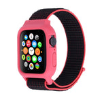 Pour Apple Watch Ultra 49mm & Watch Ultra 2 49mm / Série 10 46mm / 9&8&7 45mm / SE 3&SE 2&6&SE&5&4 44mm / 3&2&1 42mm Bracelet en nylon avec fermeture auto-agrippante, Pour Apple Watch Ultra 49mm / Série 8&7 45mm / SE 2&6&SE&5&4 44mm / 3&2&1 42mm