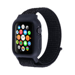 Pour Apple Watch Ultra 49mm & Watch Ultra 2 49mm / Série 10 46mm / 9&8&7 45mm / SE 3&SE 2&6&SE&5&4 44mm / 3&2&1 42mm Bracelet en nylon avec fermeture auto-agrippante, Pour Apple Watch Ultra 49mm / Série 8&7 45mm / SE 2&6&SE&5&4 44mm / 3&2&1 42mm