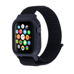 Pour Apple Watch Ultra 49mm & Watch Ultra 2 49mm / Série 10 46mm / 9&8&7 45mm / SE 3&SE 2&6&SE&5&4 44mm / 3&2&1 42mm Bracelet en nylon avec fermeture auto-agrippante, Pour Apple Watch Ultra 49mm / Série 8&7 45mm / SE 2&6&SE&5&4 44mm / 3&2&1 42mm