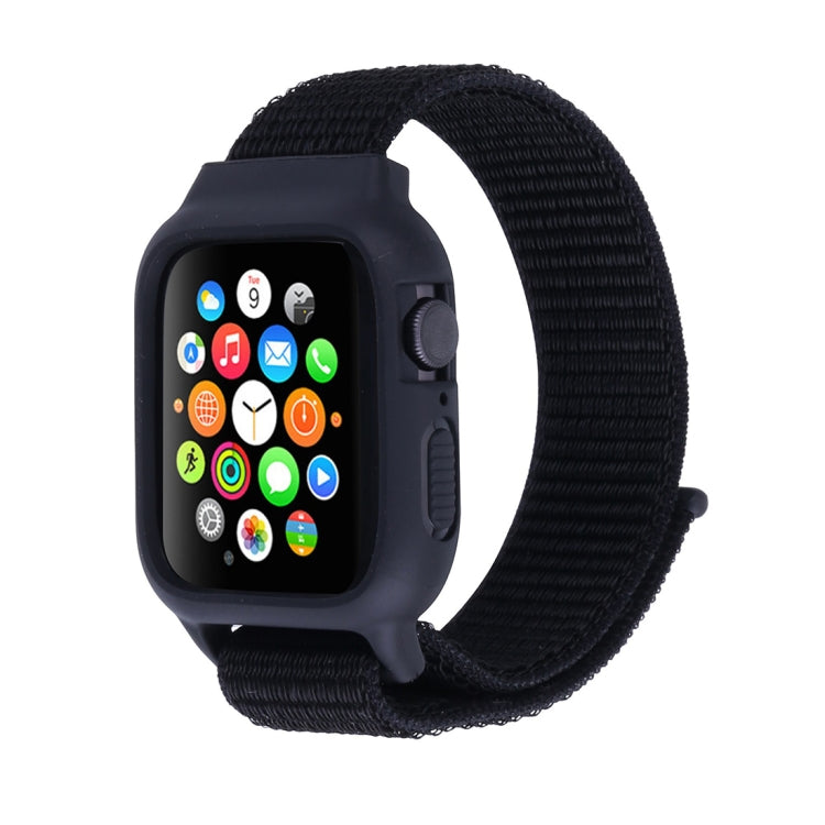 Pour Apple Watch Ultra 49mm & Watch Ultra 2 49mm / Série 10 46mm / 9&8&7 45mm / SE 3&SE 2&6&SE&5&4 44mm / 3&2&1 42mm Bracelet en nylon avec fermeture auto-agrippante, Pour Apple Watch Ultra 49mm / Série 8&7 45mm / SE 2&6&SE&5&4 44mm / 3&2&1 42mm