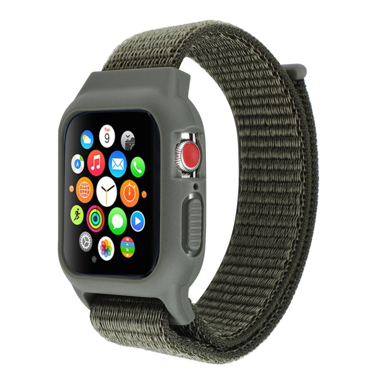 Pour Apple Watch Ultra 49mm & Watch Ultra 2 49mm / Série 10 46mm / 9&8&7 45mm / SE 3&SE 2&6&SE&5&4 44mm / 3&2&1 42mm Bracelet en nylon avec fermeture auto-agrippante, Pour Apple Watch Ultra 49mm / Série 8&7 45mm / SE 2&6&SE&5&4 44mm / 3&2&1 42mm