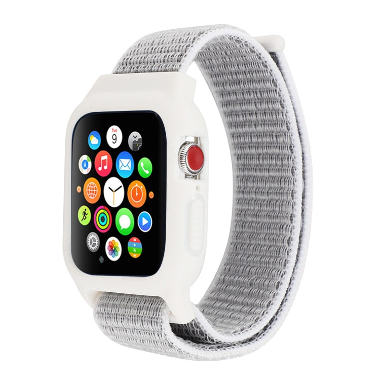 Pour Apple Watch Ultra 49mm & Watch Ultra 2 49mm / Série 10 46mm / 9&8&7 45mm / SE 3&SE 2&6&SE&5&4 44mm / 3&2&1 42mm Bracelet en nylon avec fermeture auto-agrippante, Pour Apple Watch Ultra 49mm / Série 8&7 45mm / SE 2&6&SE&5&4 44mm / 3&2&1 42mm