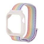 Pour Apple Watch Ultra 49mm & Watch Ultra 2 49mm / Série 10 46mm / 9&8&7 45mm / SE 3&SE 2&6&SE&5&4 44mm / 3&2&1 42mm Bracelet en nylon avec fermeture auto-agrippante, Pour Apple Watch Ultra 49mm / Série 8&7 45mm / SE 2&6&SE&5&4 44mm / 3&2&1 42mm
