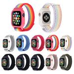 Pour Apple Watch Ultra 49mm & Watch Ultra 2 49mm / Série 10 46mm / 9&8&7 45mm / SE 3&SE 2&6&SE&5&4 44mm / 3&2&1 42mm Bracelet en nylon avec fermeture auto-agrippante, Pour Apple Watch Ultra 49mm / Série 8&7 45mm / SE 2&6&SE&5&4 44mm / 3&2&1 42mm