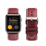 Bracelet de montre de luxe écologique en cuir Denior pour Apple Watch Series 10 42 mm / 9, 8 et 7 41 mm / SE 3, SE 2, 6, SE 5 et 4 40 mm / 3, 2 et 1 38 mm