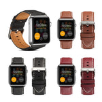 Bracelet de montre de luxe écologique en cuir Denior pour Apple Watch Series 10 42 mm / 9, 8 et 7 41 mm / SE 3, SE 2, 6, SE 5 et 4 40 mm / 3, 2 et 1 38 mm