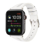 Bracelet de montre en cuir simple en forme de V pour Apple Watch Ultra 49 mm et Ultra 2 49 mm / Series 10 46 mm / 9, 8 et 7 45 mm / SE 3, SE 2, 6, SE 5 et 4 44 mm / 3, 2 et 1 42 mm