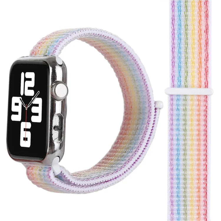 Bracelet de montre en nylon Magic Paste pour Apple Watch Series 3 & 2 & 1 38mm, pour Series 3 & 2 & 1 38mm