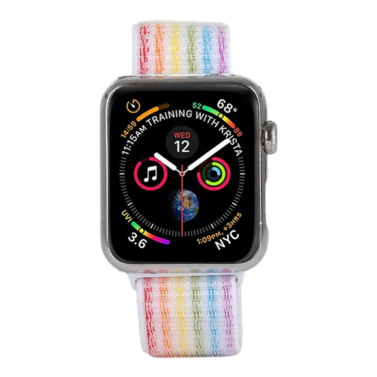 Bracelet de montre en nylon Magic Paste pour Apple Watch Series 3 & 2 & 1 38mm, pour Series 3 & 2 & 1 38mm