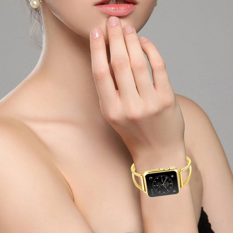 Bracelet en forme de V en métal avec boucle en acier inoxydable pour Apple Watch Series 10 42mm / 9&8&7 41mm / SE 3&SE 2&6&SE&5&4 40mm / 3&2&1 38mm, 7 41mm / 6&SE&5&4 40mm / 3&2&1 38mm