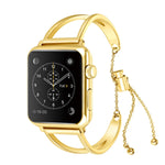 Bracelet en forme de V en métal avec boucle en acier inoxydable pour Apple Watch Series 10 42mm / 9&8&7 41mm / SE 3&SE 2&6&SE&5&4 40mm / 3&2&1 38mm, 7 41mm / 6&SE&5&4 40mm / 3&2&1 38mm